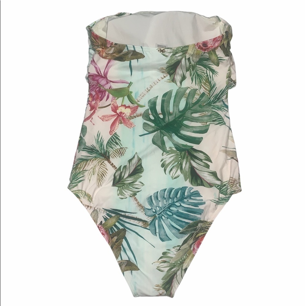 NWOT Pilyq Size Small Tulum Multi Tie One Piece Floral Swimsuit - Picture 8 of 11